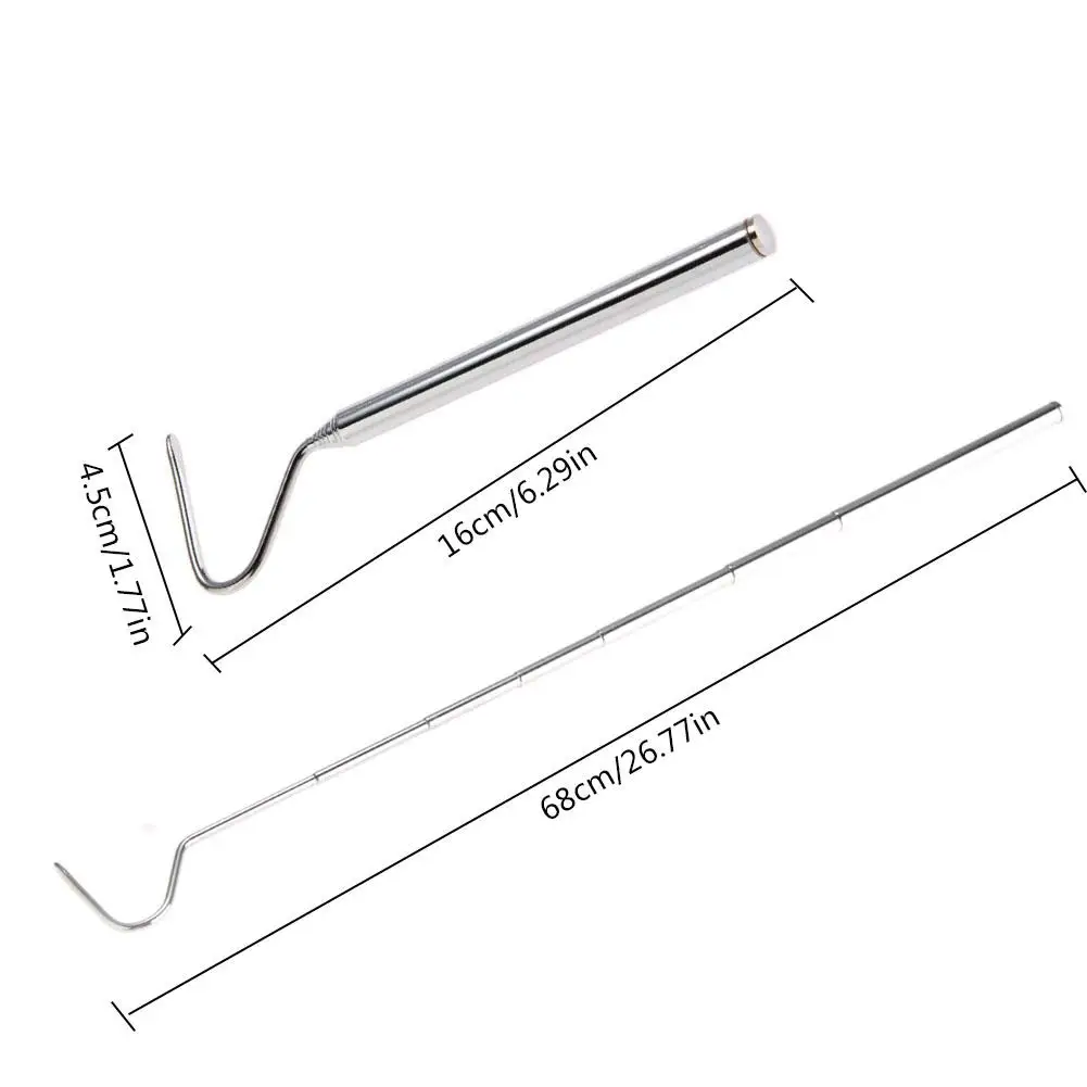 1 шт. змея Крюк выдвижной Профессиональный инструмента ловли рептилий