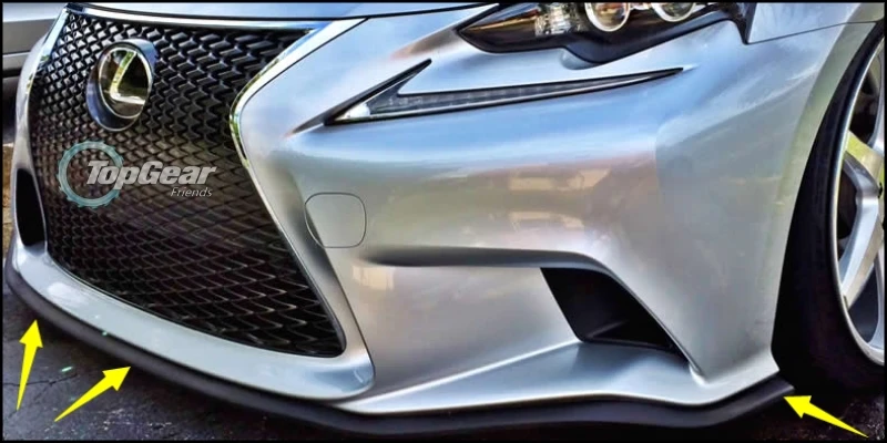 Дефлектор для губ Lexus NX 200 240 300h передний спойлер юбка фанатов TopGear тюнинг