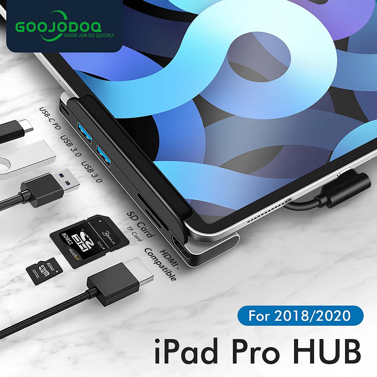 USB C HUB Type C HUB to HDMI-Compatible USB 3.0 87W PD SD TF Mobile Phone USB-C USB HUB Adapter For MacBook Pro For iPad Pro
USB C HUB Type C HUB to HDMI-Compatible USB 3.0 87W PD SD TF Mobile Phone USB-C USB HUB Adapter For MacBook Pro For iPad Pro