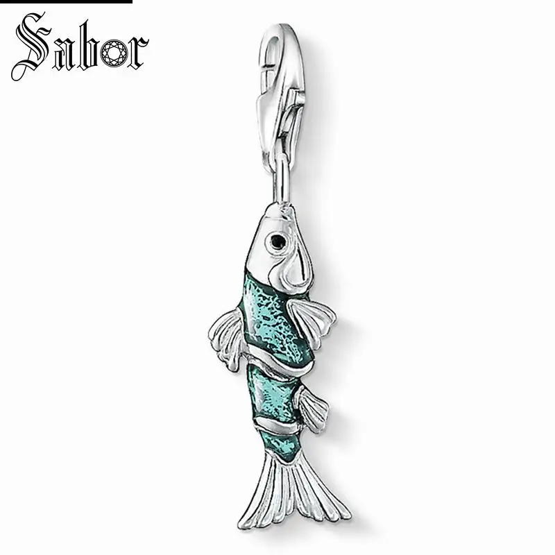 Подвеска в виде рыбы Томаса подарок для океана 2020 посеребренный браслет подарки