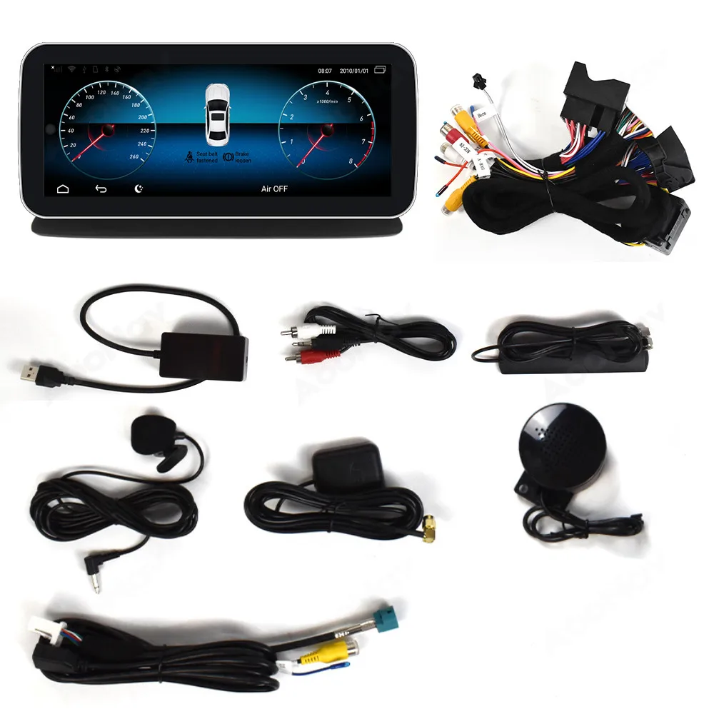 저렴한 12.3 인치 자동차 멀티미디어 GPS 플레이어 탐색 안 드 로이드 11.0 벤츠 CLS W218 2011-2018 4G WIFI 무선 자동 스테레오 카 레이