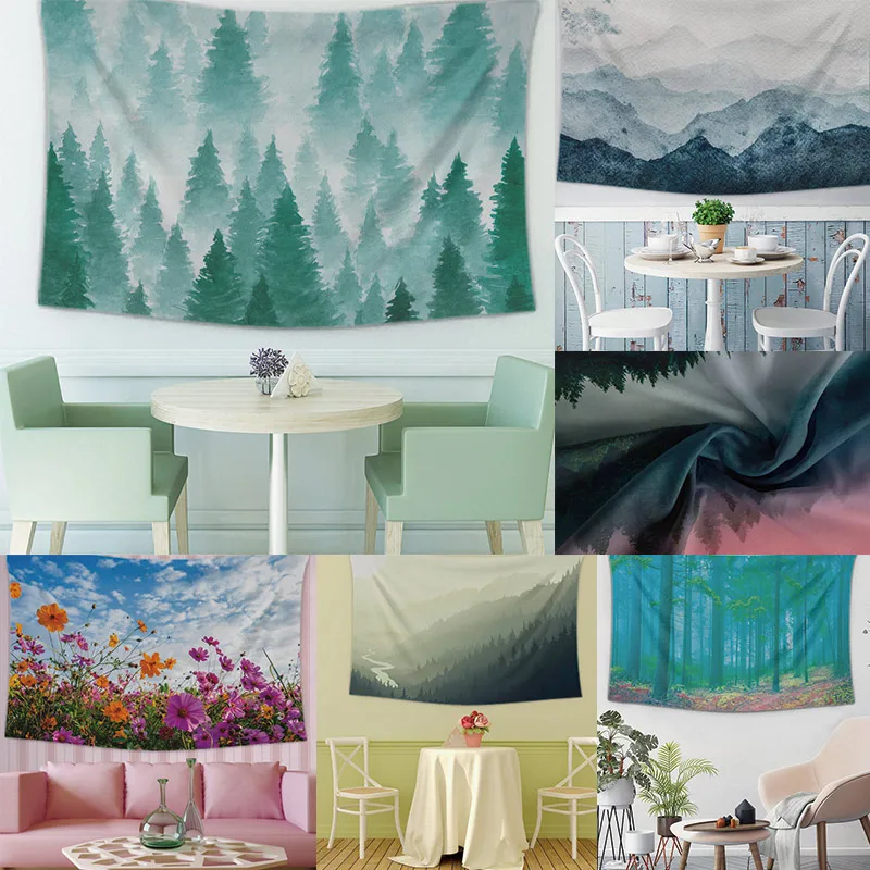 

14 Types Tapestries Colorful Abstract Natural Pattern Wall Hanging Dorm Decor Wall Carpet Decoration for Livingroom Bedroom