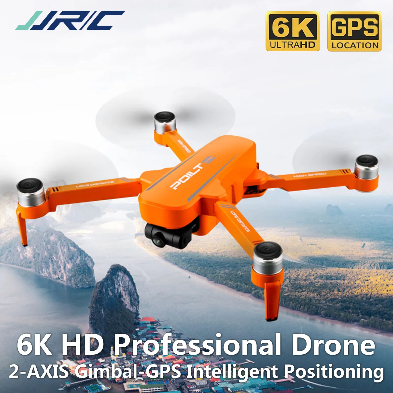 

Jjr/c X17 6k-gps Brushless Two-axis Gimbal Dual Camera Drone 1km Long-distance 30min Professional Drone 5g Foldable Quadcopter