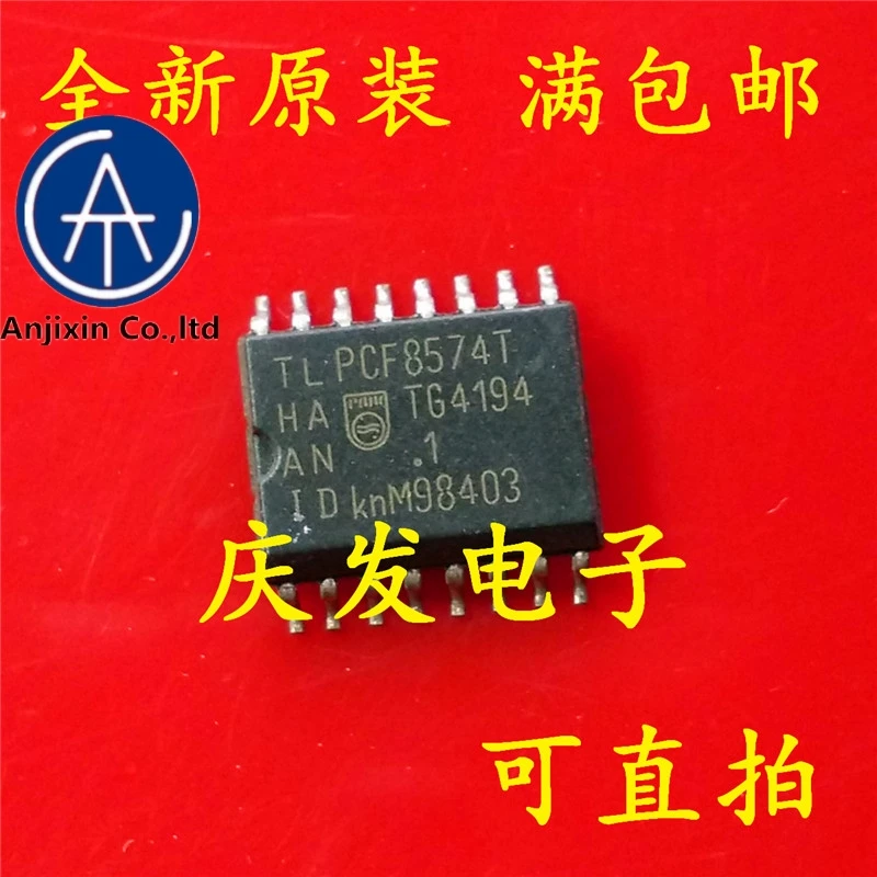 

10 шт., настоящие новые и оригинальные, в наличии, PCF8574T SOP16, Входное/выходное расширение, 8 бит, чип I2C