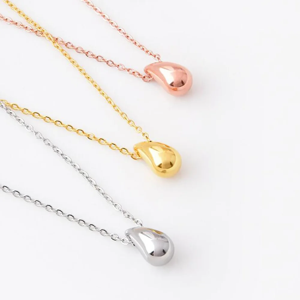 Нержавеющая сталь цвета: золотистый слеза капля воды стильный элегантный кулон