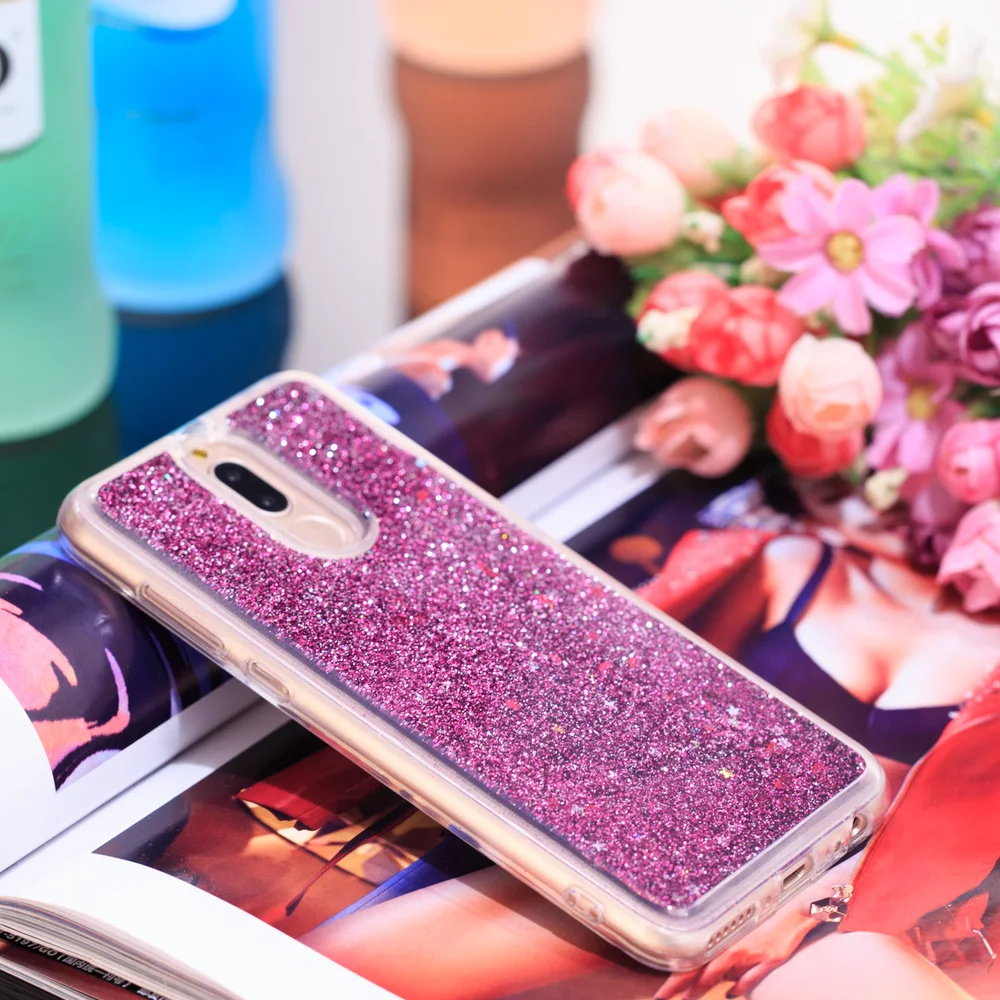 Для Huawei Mate 10 Lite Nova 2i милый динамический Жидкий блеск зыбучий песок чехол RNE-L21 RNE-L22