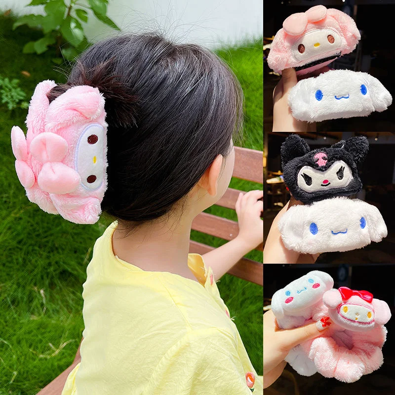 

Милые милые детские плюшевые кольца для девочек заколка для волос для девочек аксессуары для волос Корейский головной убор заколка для вол...