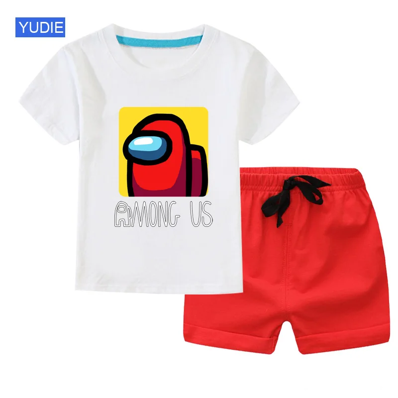 New Game kids baby T-shirt Short Sleeve Cartoon Tshirt Set for Kids Boy 3D Printed Tops Impostor Graphic Hip Hop Unisex Clothing