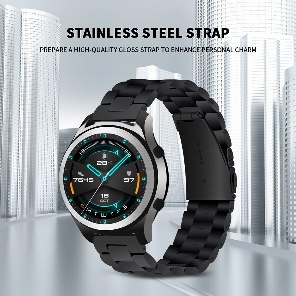 

22/20MM For Samsung Galaxy3 Watch Band Metal Stainless Steel Strap GearS3 S2 Sports Wristband Active2 Bracelet For Watch Replace