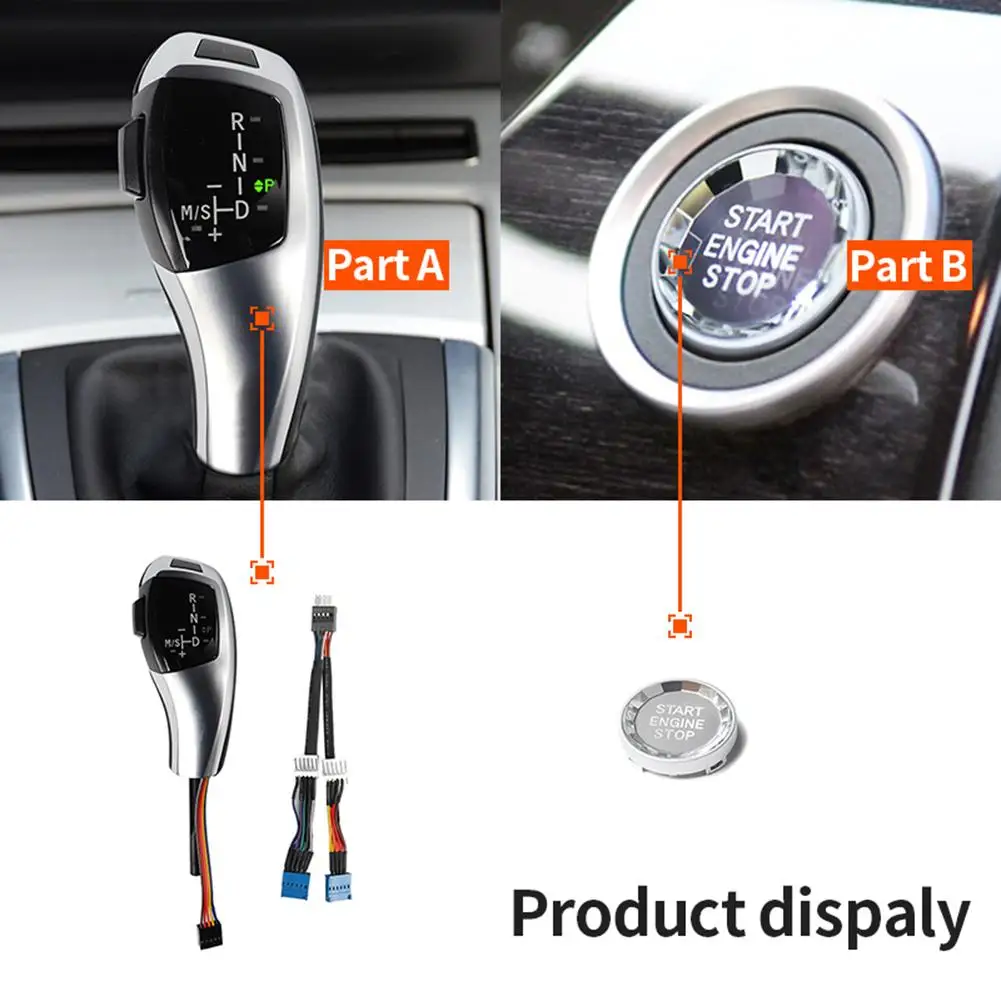 

LED Left-hand Drive Shift Knob E Chassis Button for BMW 3 Series E90 E91 E92