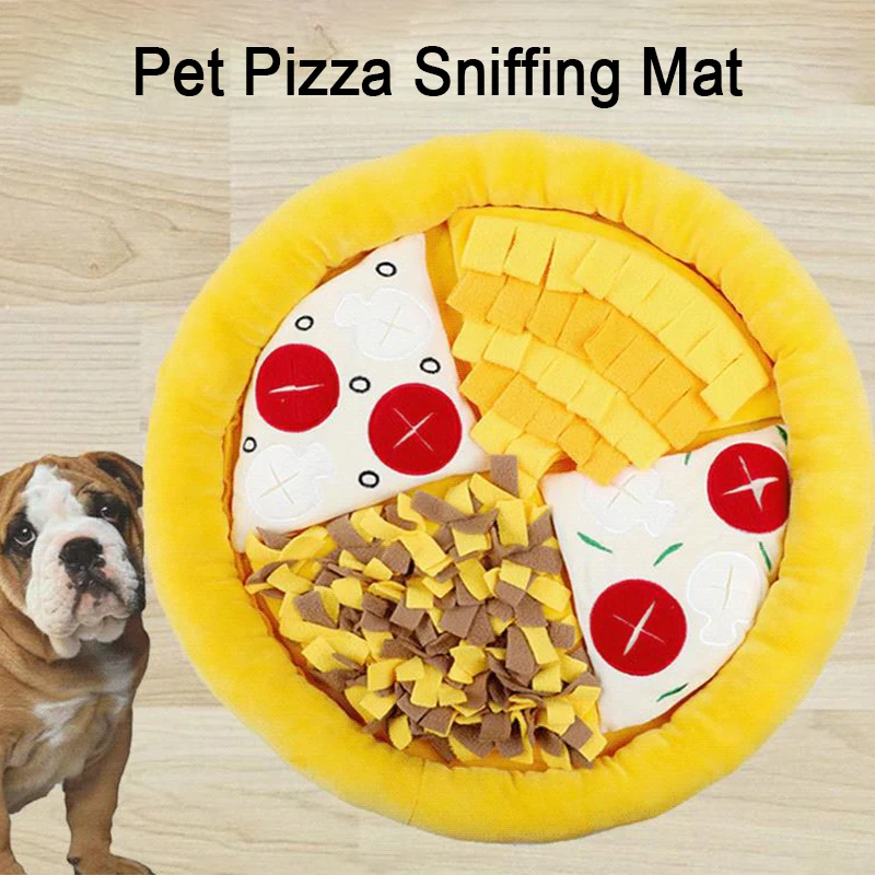 Pet нюхательный коврик для собак медленной подачи пиццы Скрытая Еда домашних