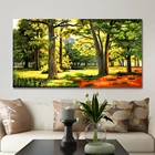 GATYZTORY Рамка Картина по номерам лес Diy Краска по номерам Современная Настенная картина холст краска пейзаж для домашнего декора