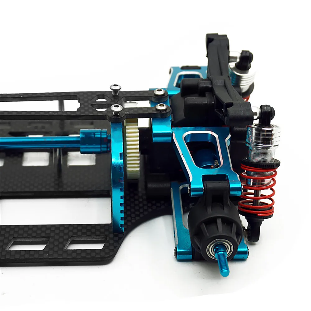 RC Car Metal Shaft Drive Wheels Frame Carbon Fiber Chassis Kit for TAMIYA 4WD TT01 TGS 1/10 Touring Aluminium Alloy | Электроника