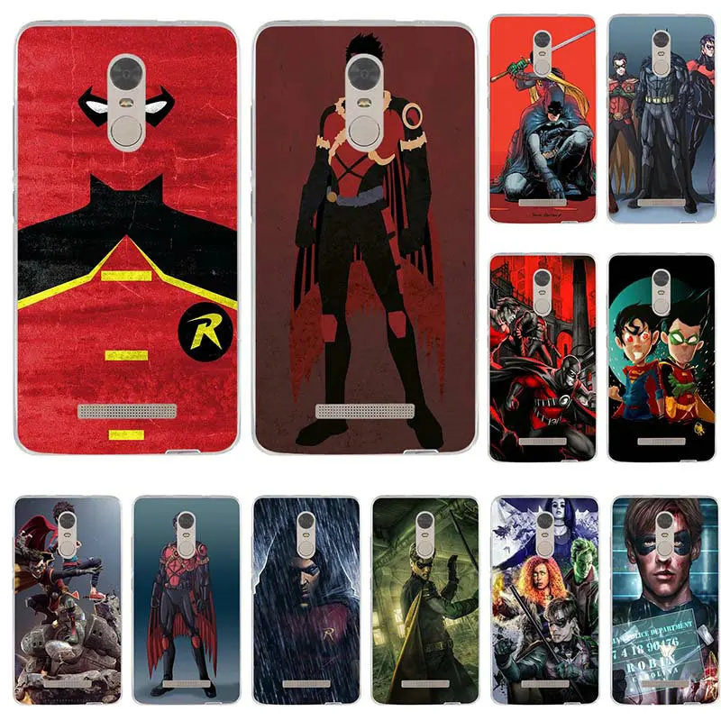 Мягкий силиконовый чехол из ТПУ для мобильного телефона Hero Red Robin Titans Xiaomi Redmi Mi Note 2