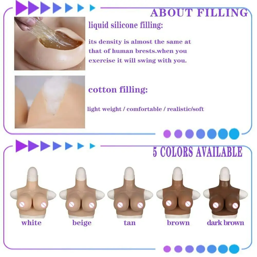 Silicone Breast Form Artificial Fake bra Realistic Soft Boobs Crossdresser Shemale Transgender Queen Transvestite Mastectomy Bra