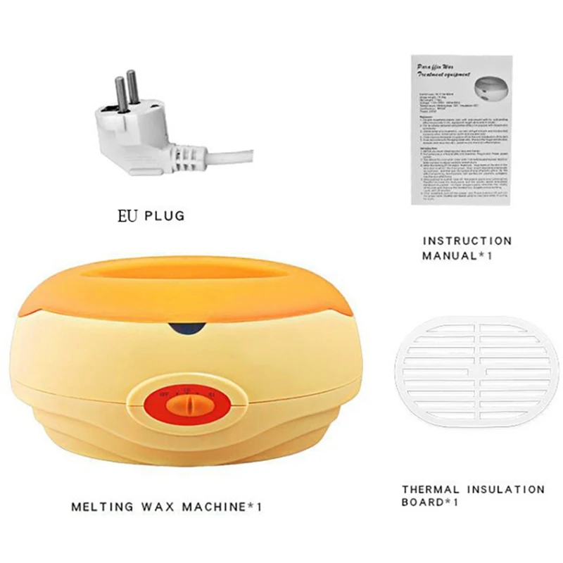 

Hair Removal Tool Warmer Wax Heater SPA Hands Feet Epilator Depilatory Skin Care Paraffin Wax Machine Kit,EU Plug