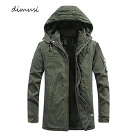 dimusi winter mens jackets fashion fleece warm winbreaker jackets male outdoor thicken military thermal hooded jackets clothing