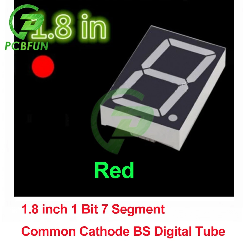 0.5 inch 1.8 Inch 0.36 LED display 7 Segment 1 Bit 4 Digit Tube Red Common Cathode/Anode Digital Led Module | Электронные