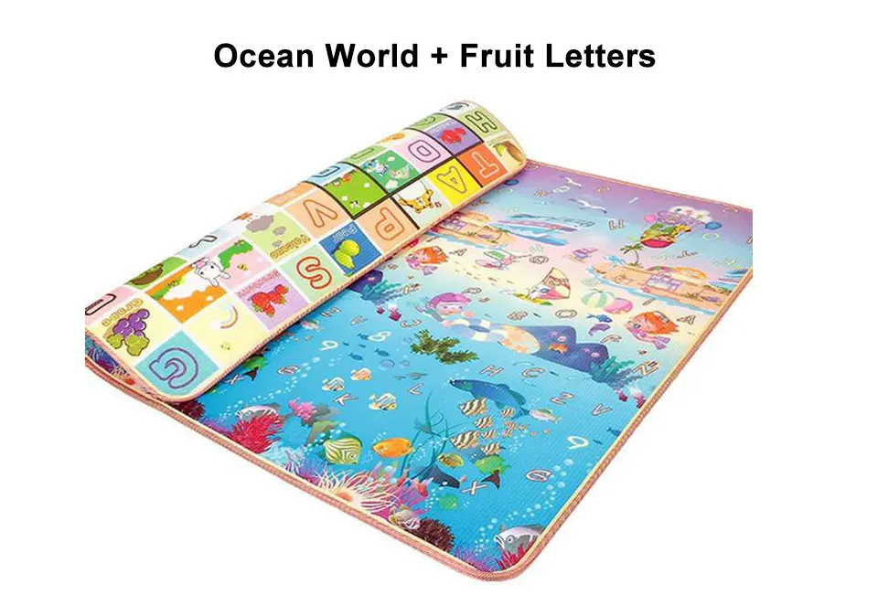 ocean-letters Игровой коврик, детский игровой коврик, детский коврик для ползания, развивающий коврик, детский коврик из пены, игровой коврик, игровой коврик - Цвет: ocean-letters