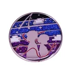 Kimi No Na Wa эмалированная булавка с вашим именем, японская анимированная брошь Makoto, значок с ниткой для лапши Fate