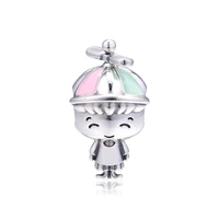 mothers day propeller hat boy charm authentic 925 silver jewelry fits european charms bracelets diy beads for jewelry making