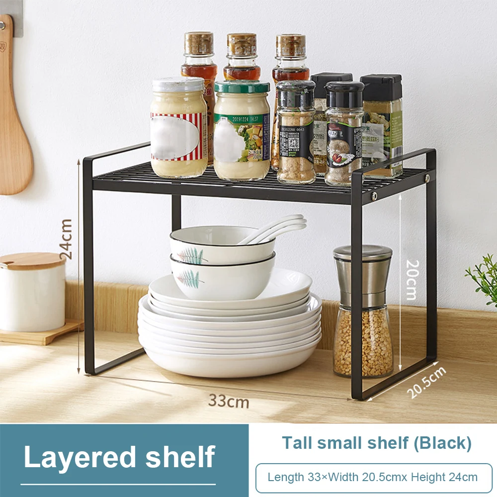 

NEW Iron Net Rack Kitchen Bedroom Counter Shelf Cosmetic Books Files Microwave Oven Rice Cooker Spice Rack Iron Shelves Display