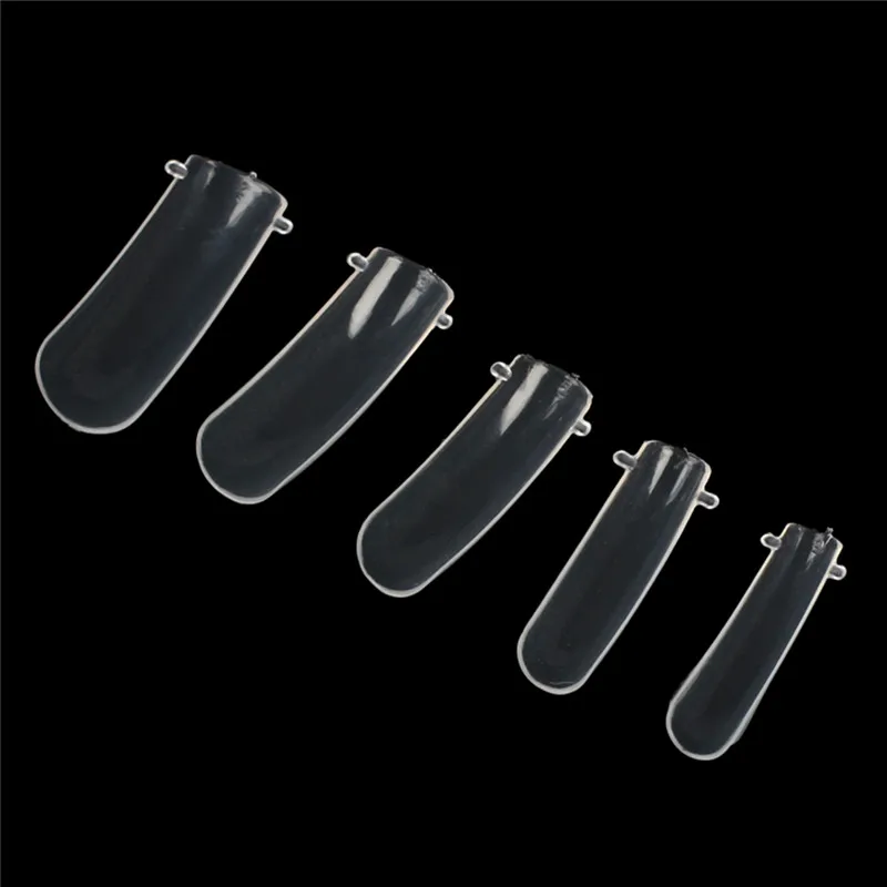 100 шт./компл. накладные ногти Двойная форма система для ногтей УФ геля акриловая