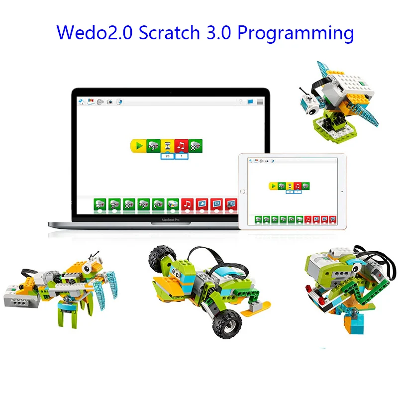New Technic WeDo 3.0 Robotics Construction Set Building Blocks Compatible with legoes Wedo 2.0 Educational DIY Steam toys 45300 | Игрушки и