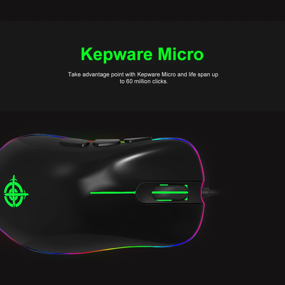 

Magic-Refiner MG10 USB Wired Gaming Mouse 8 Buttons 12400 DPI Adjust Programmable RGB Backlit Optical Mouse for Gamer PUBG LOL