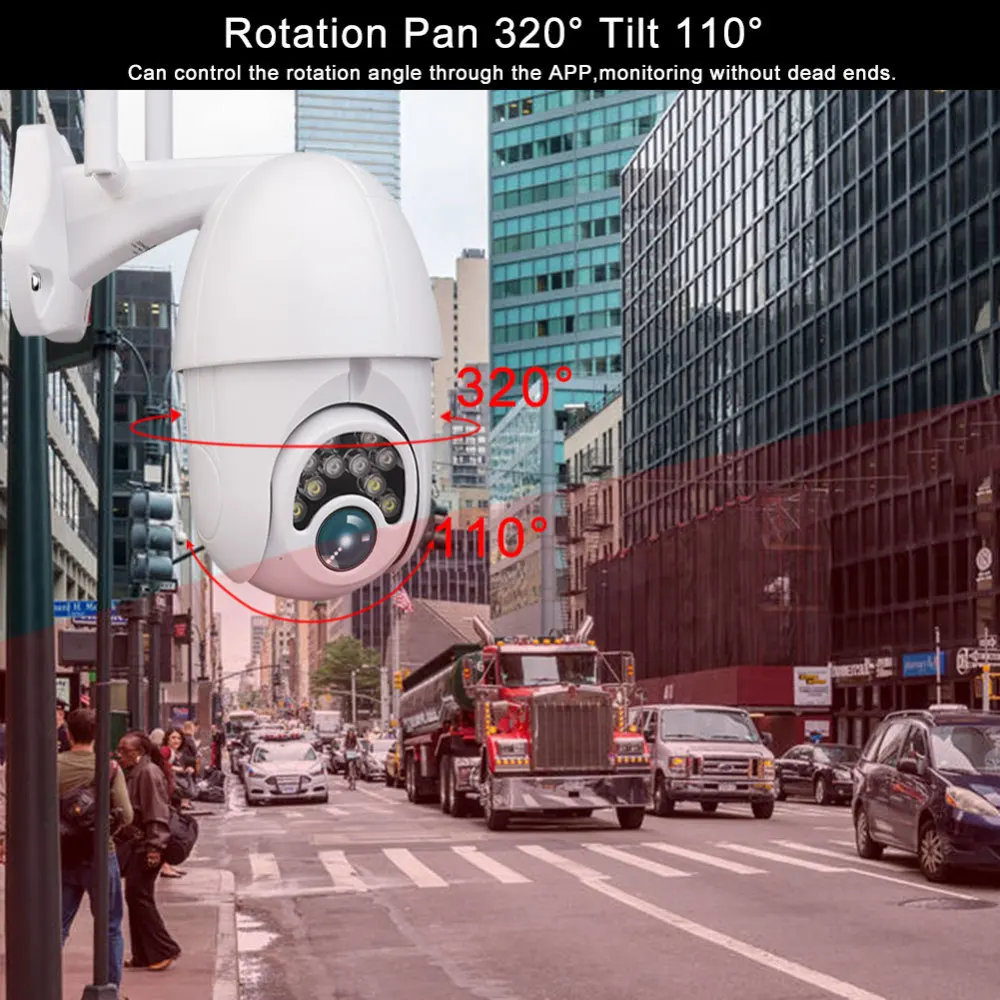 

1080P WIFI IP Camera Wireless Outdoor Speed Dome HD Home Security IR Camera Network CCTV Surveillance