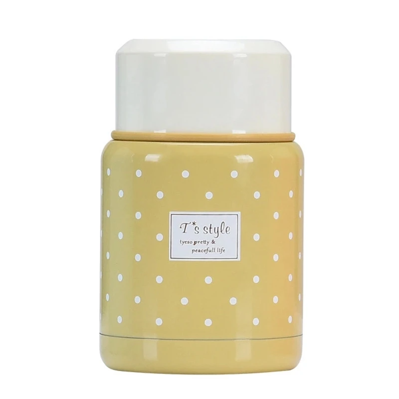 Food Jar Thermos and Folding Spoon Thermal Lunch Box Children Termos Colorful Soup Jar Portable Bag For Food With Container
