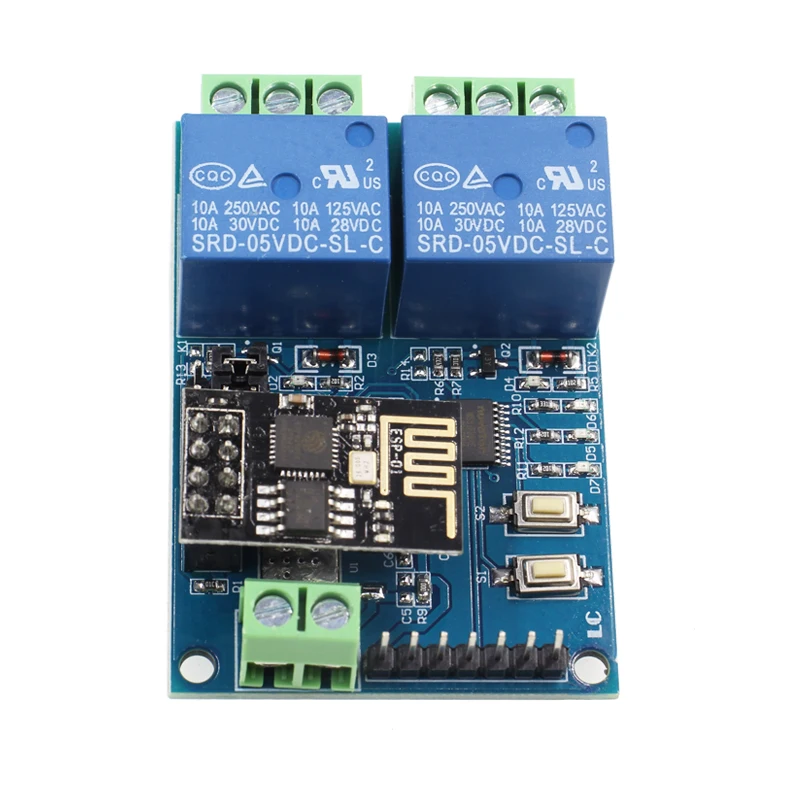 Контроллер для мобильного телефона IOT Smart Home ESP8266 ESP-01 2 WiFi реле канала модуль
