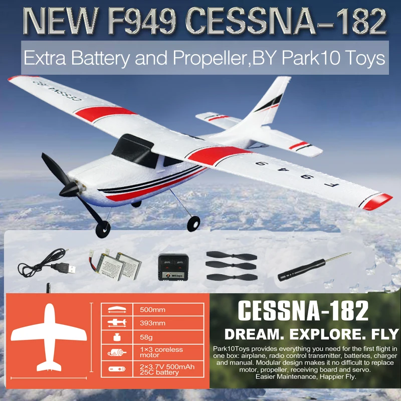 WLtoys F949 2 4G 3 канальный радиоуправляемый самолет с фиксированным крыльем уличные