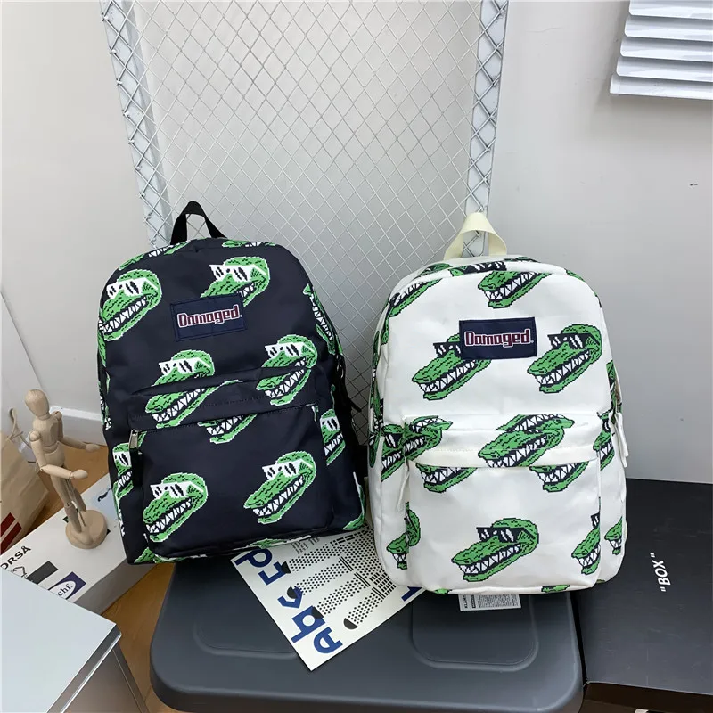 

Designer Printed Student Backpack Unisex Fashion Casual Zipper Computer Women's Backpack Large-Capacity Travel Backpacks Men