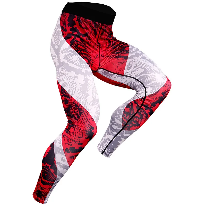 Мужские камуфляжные быстросохнущие тренировочные спортивные Леггинсы для