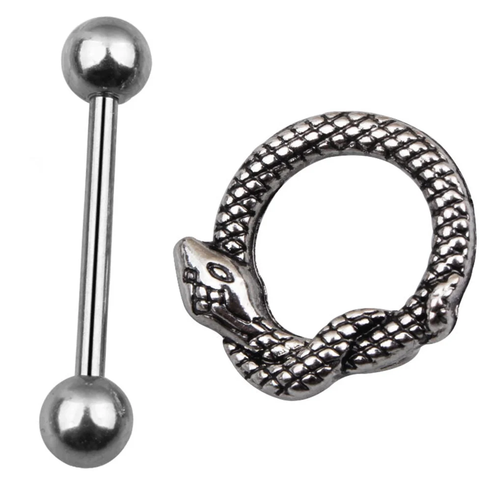 

Body Jewelry Stainless Steel Accessories Snake Shape Rings Decorations