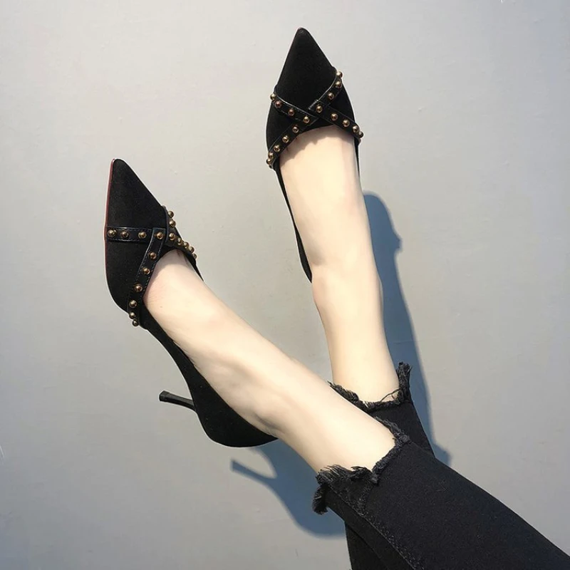 Женская обувь на высоком каблуке коллекция 2019 года сезон весна-осень Новая