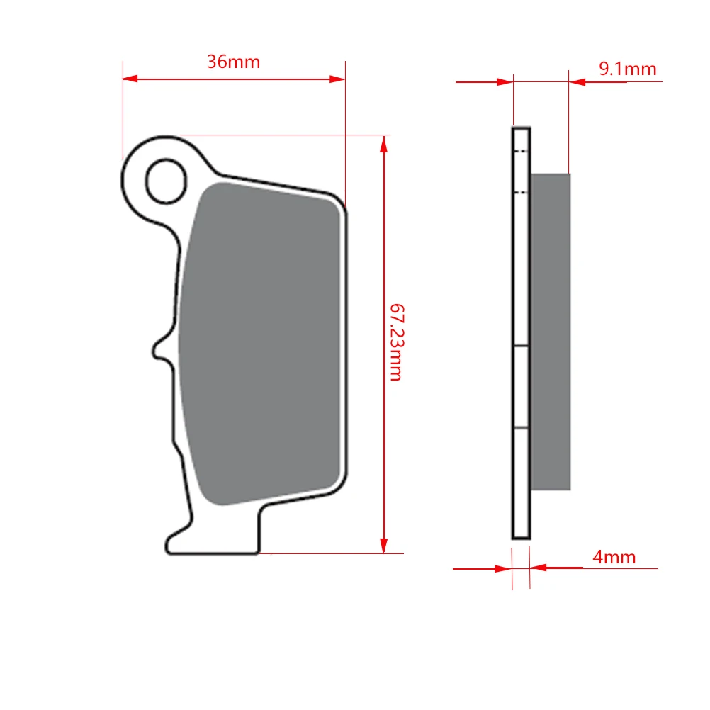 Универсальные Задние тормозные колодки OTOM для мотоцикла велосипеда