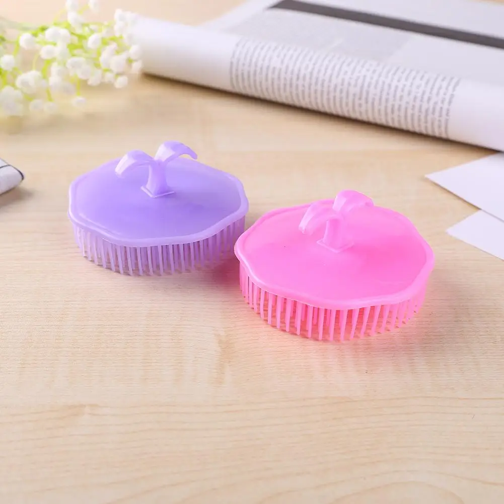 

Washing Hair Shower Massager Combs Round Silicone Scalp Body Beard Shampoo Head Massage Spa Slimming Massage Brush tools