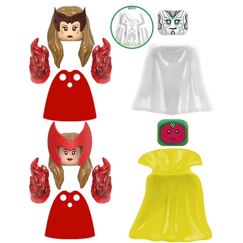 Лидер продаж, фигурки врача, волшебника, аксессуары, плащ, голова MOC, строительные блоки, игрушки, детские подарки, X0306, X0309, WM6115