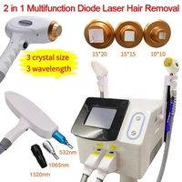 multi function 2 in 1 apparatus 755nm 808nm 1064nm triple diode laser hair removal and nd yag laser tattoo removal