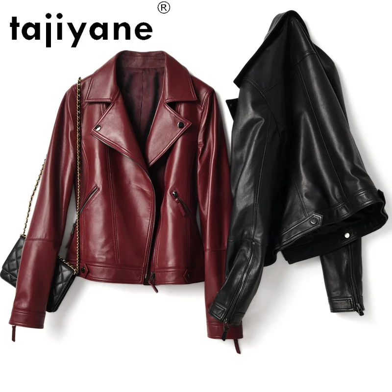 

Jacket Leather Genuine Woman Real Sheepskin Coat Female Biker Jackets for Women Spring Autumn 2021 Veste Femme Pph4961