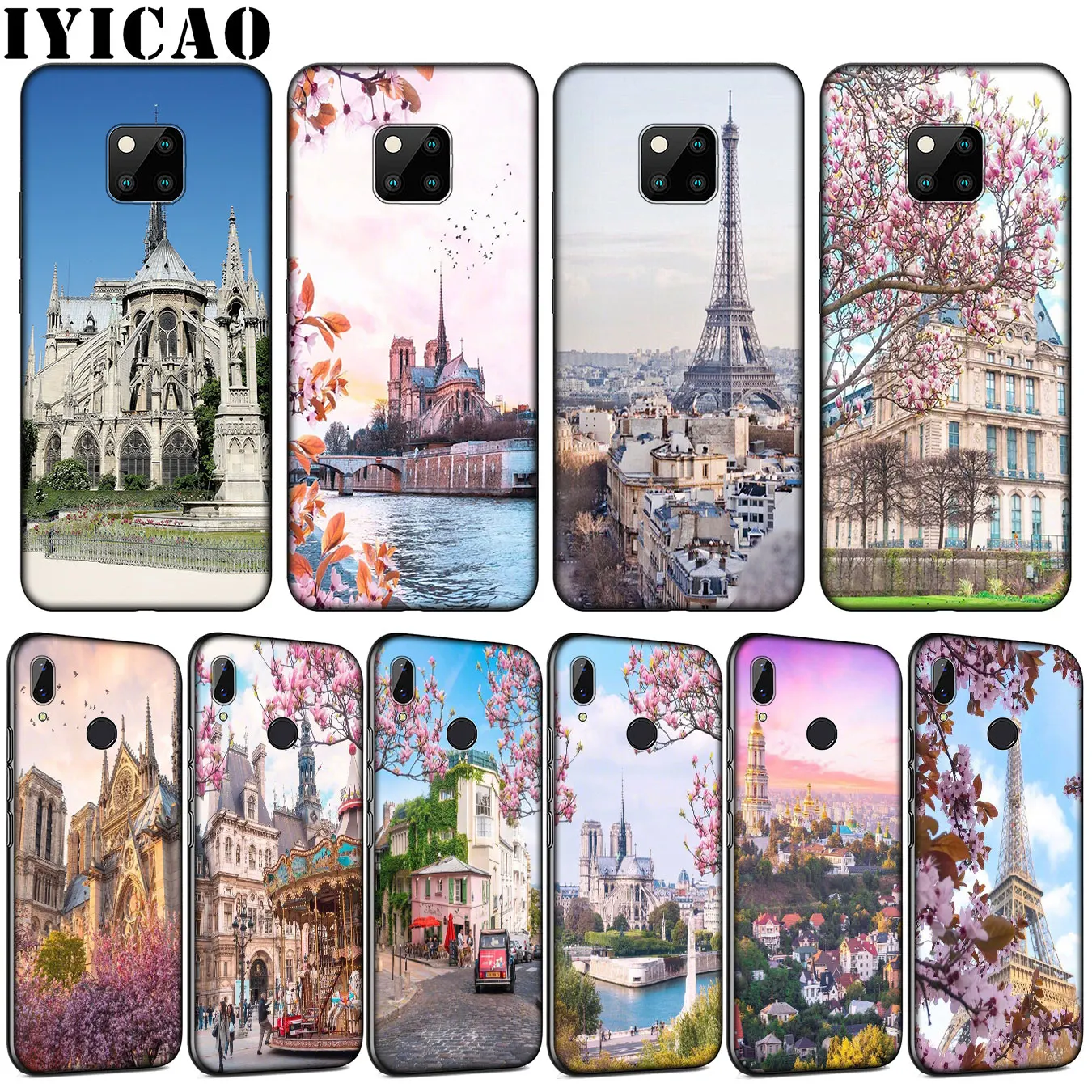 Романтический город Парижа мягкий чехол для Huawei Mate 30 20 10 Pro Nova 5i 4 3 3i 2i 2 Lite с