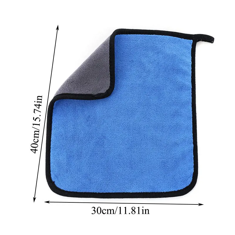 

30*30/40/60CM Car Wash Towel Microfiber Car Cleaning Drying Cloth Hemming Car Care Cloth Detailing Car Wash Towel For Car