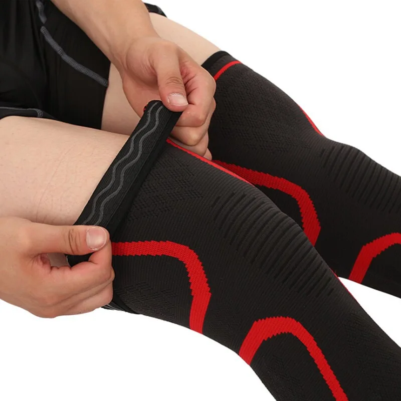 1 шт. дышащий тепло Баскетбол Футбол Спортивная безопасность Kneepad Волейбол Наколенники Training эластичные сапоги до колена Поддержка Колено защиты