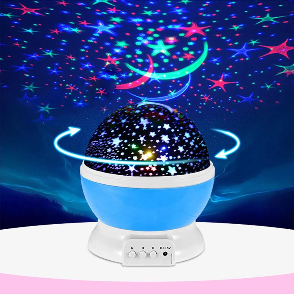 

Starry Sky Projector Galaxy Night Lights Star Moon Projector LED Rotating Night Lamp For Children Bedroom Decoration Baby Gifts