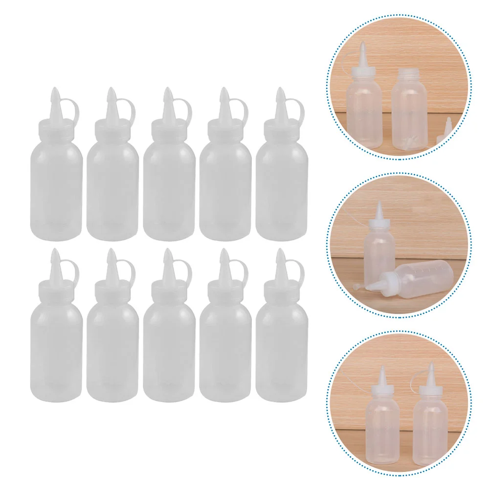 

10Pcs Kitchen Condiment Squeeze Bottles Cooking BBQ Sauces Dressings for Cooking