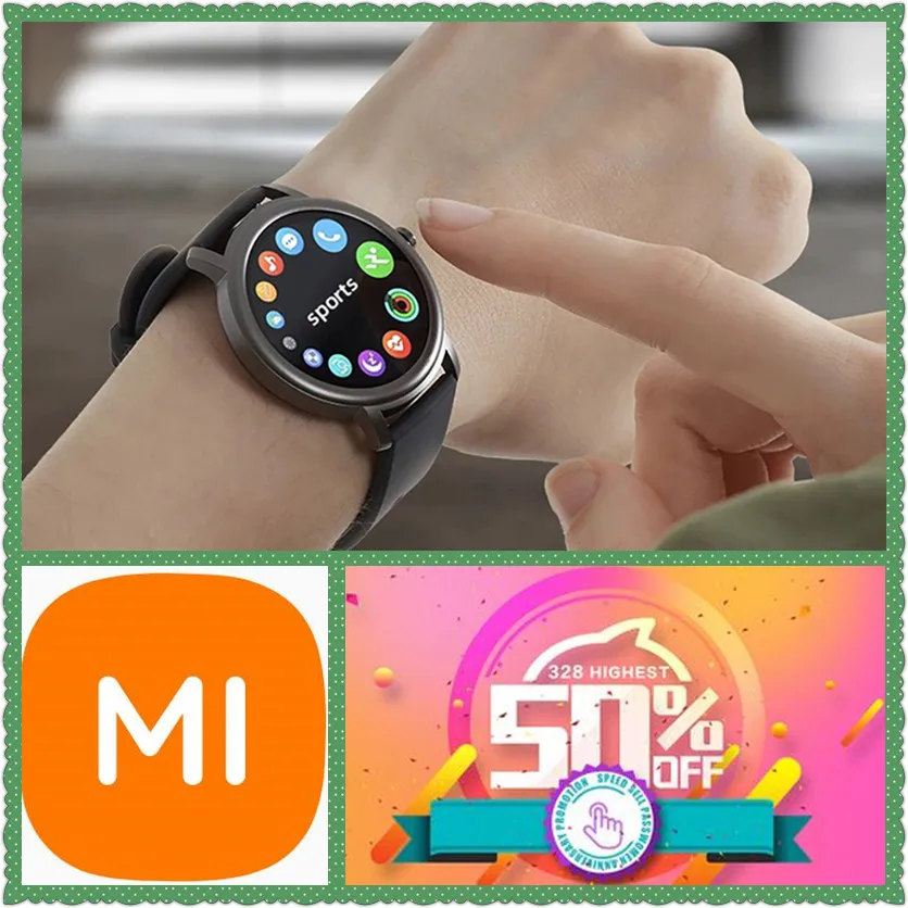 

Mibro Air Original Smart Xiaomi Watch 24h Biological Heart Rate Monitor Ip68 Waterproof Bluetooth 5 Creative Dial Sports Watch