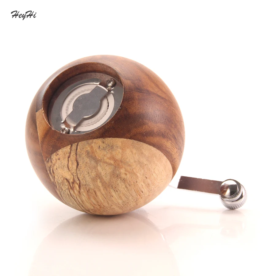 

Hand-Operated Pepper Grinder Wood Salt Shakers Adjustable Ceramic Pepper Mill Solid Spice Seasoning Advanced BBQ Kitchen Tools