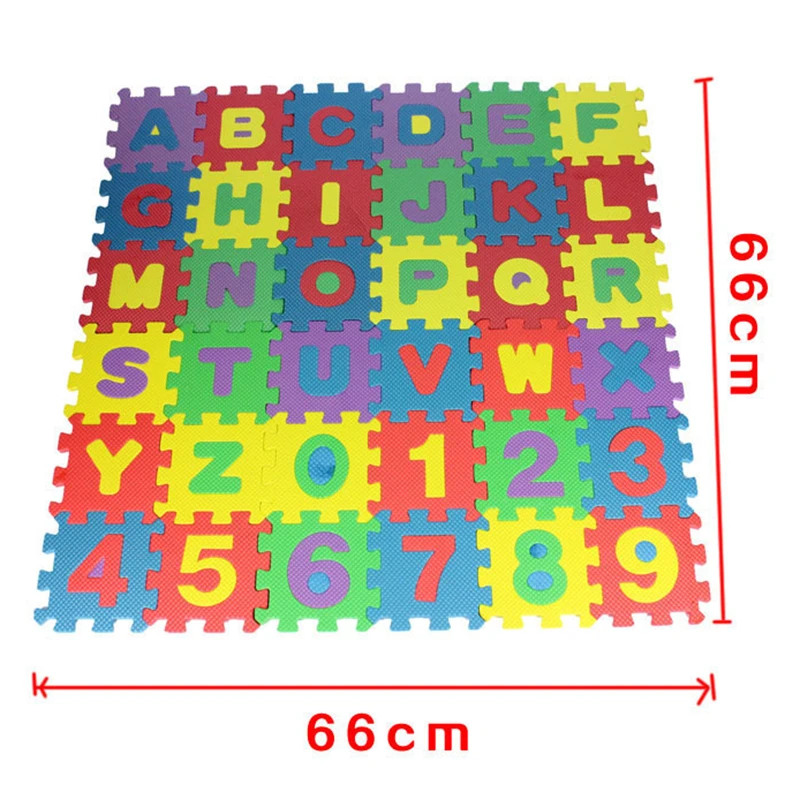 

36Pcs/set EVA Baby Play Foam Number Letter Mats Puzzle Toys For Kids Children Yoga Crawling Mats Floor Tapete